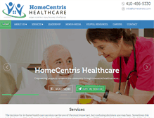 Tablet Screenshot of homecentris.com